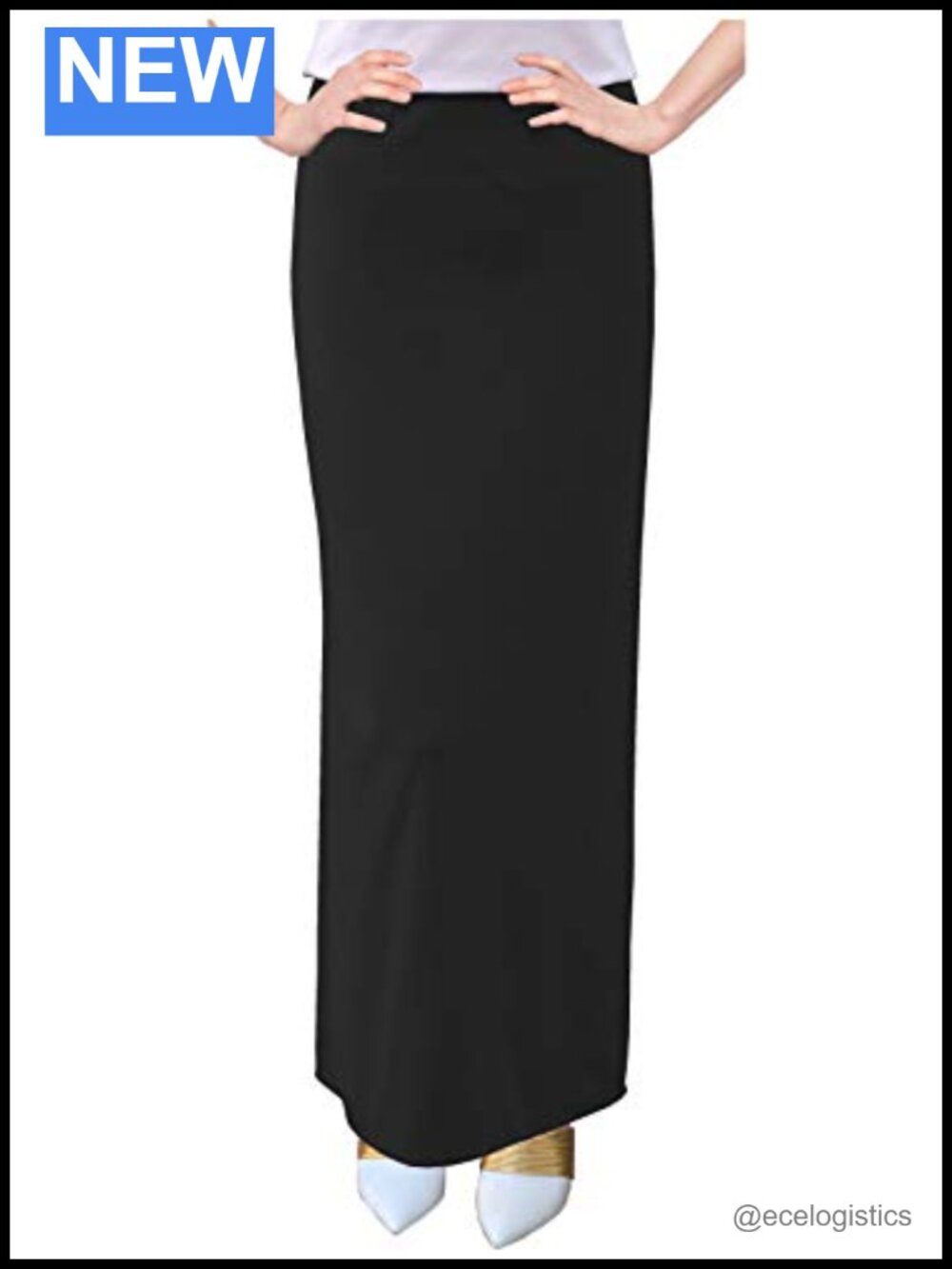Women's Stretch Jersey Maxi Skirt High Rise 37in Below Knee